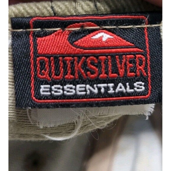 Quiksilver Hat Tan Beige VTG 90s Embroidered Skater Surf Grunge Cap Snapback - Picture 5 of 7